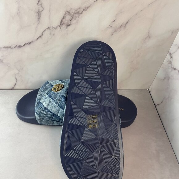 KURT GEIGER DENIM SLIDES 8.5 - Picture 10 of 12